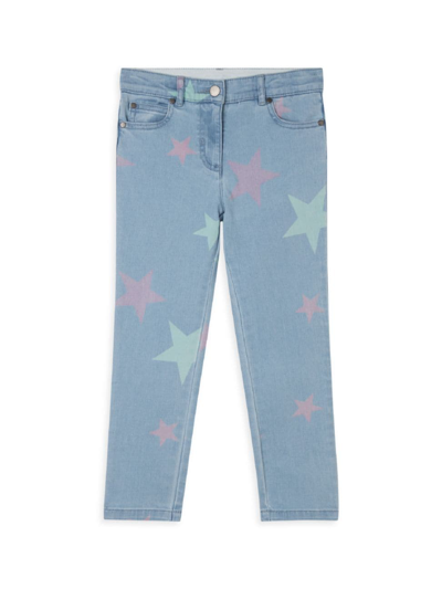 Shop Stella Mccartney Little Girl's & Girl's Multicolor Stars Skinny Jeans In Blue