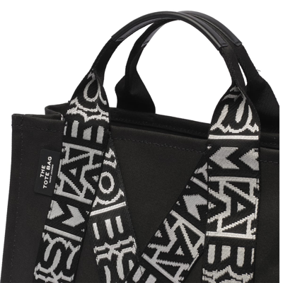 Shop Marc Jacobs The M Medium Tote Bag In Black White