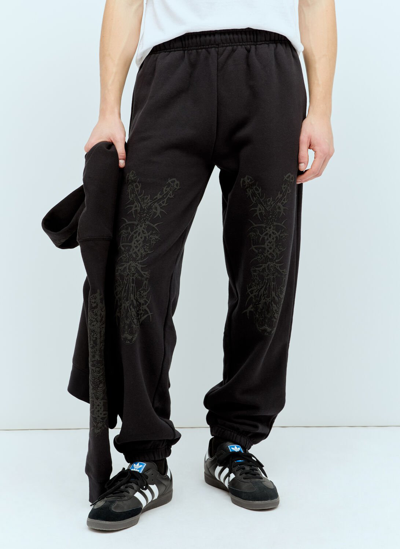 Shop Nancy Pain And Suffering Track Pants In Black