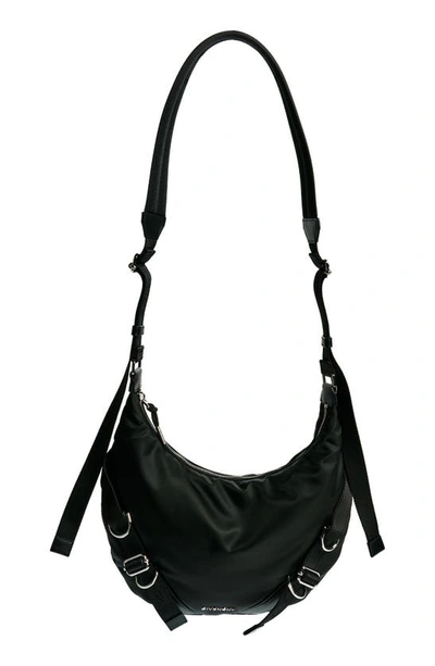 Shop Givenchy Voyou Nylon Crossbody Bag In Black
