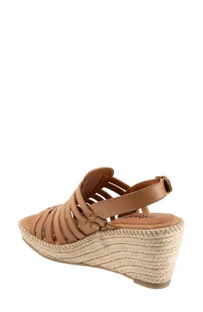 Softwalk Havana Slingback Espadrille Platform Wedge Sandal In Tan