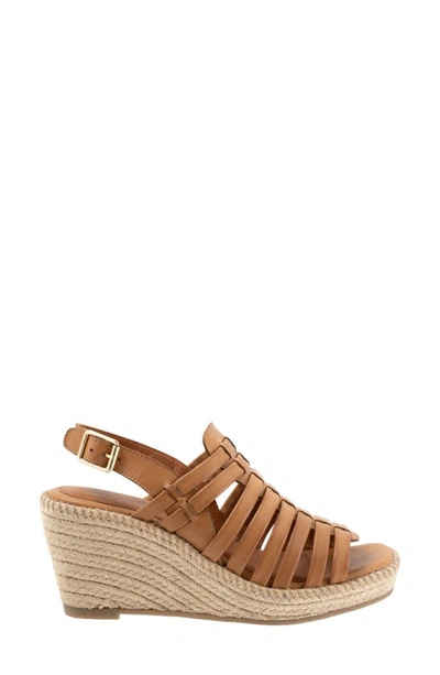 Softwalk Havana Slingback Espadrille Platform Wedge Sandal In Tan