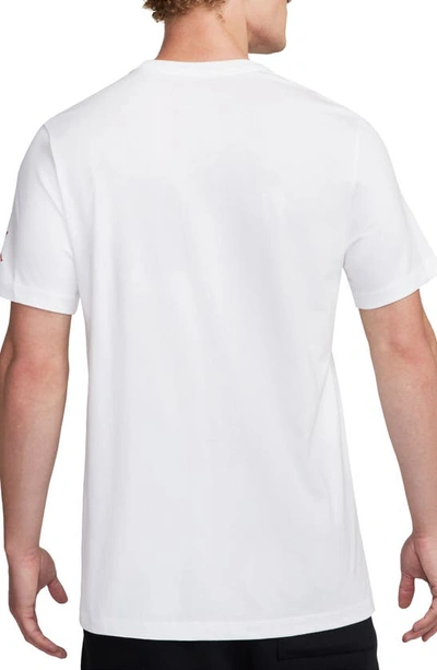 Shop Jordan Pointillism Jumpman Graphic T-shirt In White