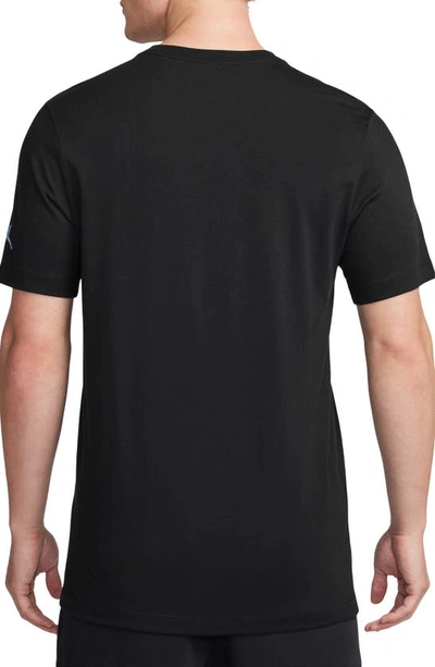 Shop Jordan Pointillism Jumpman Graphic T-shirt In Black