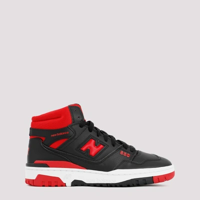 Shop New Balance 650 High Top Sneakers In Black Red