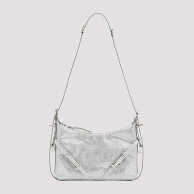 Shop Givenchy Voyou Mini Bag In Silver Grey