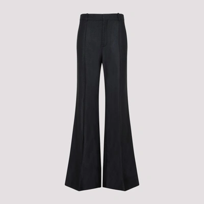 Shop Chloé Flared Pants In Black
