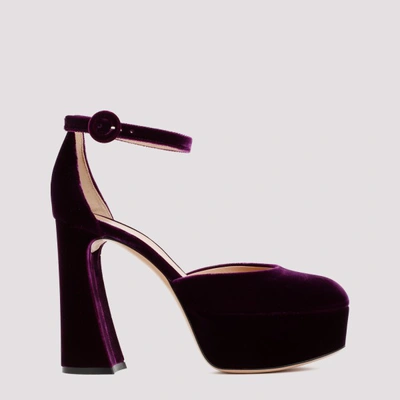 Shop Gianvito Rossi Platform Sandals In Purp Purple