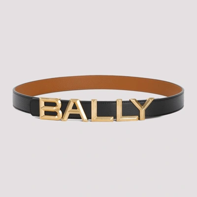 Shop Bally Logo Belt In Imo Black