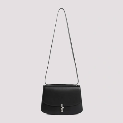 Shop The Row Leather Sofia 10 Bag In Blpl Black