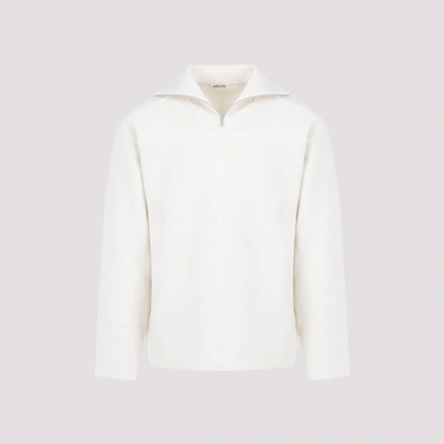 Shop Auralee Heavy Milano Pullover In Ivory White