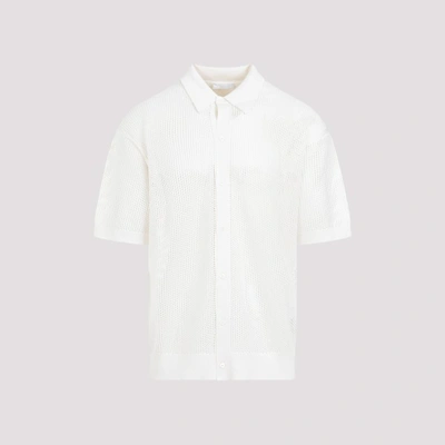 Shop Prada Silk-cotton Cardigan In F Bianco
