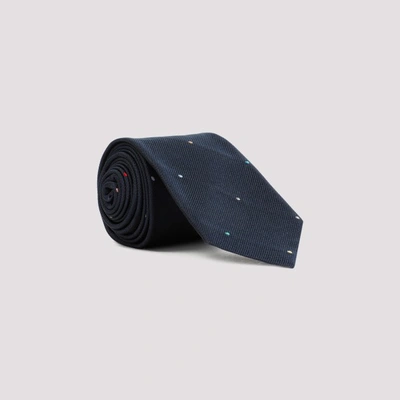 Shop Paul Smith Mini Polka Dots 6cm Tie In Navy