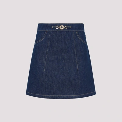 Shop Patou A-line Mini Skirt In D Rodeo Blue
