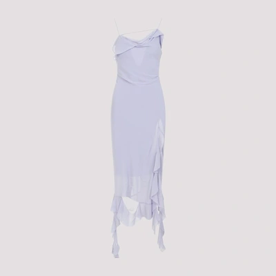 Shop Acne Studios Polyester Midi Dress In Adi Lilac Purple