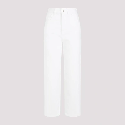 Shop Moncler Pants In White
