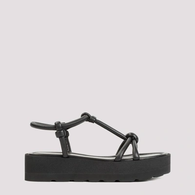 Shop Gianvito Rossi Marine Nappa Sandals In Nero Black