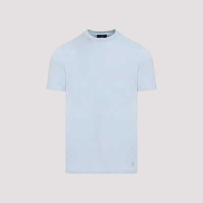 Shop Dunhill Ad Insignia Cotton T-shirt In Blue