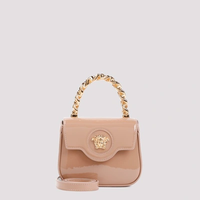 Shop Versace Mini Top Handle Medusa Bag In Psv Blush