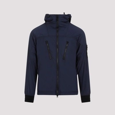 Shop Stone Island Packable Jacket In V Navy Blue