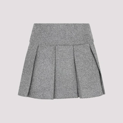 Shop Patou Pleated Mini Skirt In A Graphite