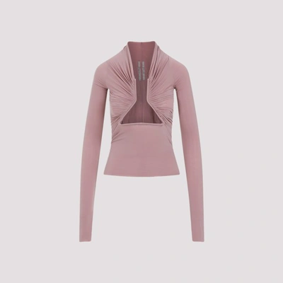 Shop Rick Owens Prong T-shirt In Dusty Pink