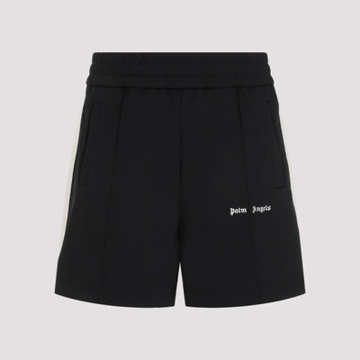 Shop Palm Angels Classic Logo Track Shorts In Black Off Whit