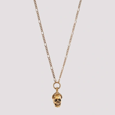 Shop Alexander Mcqueen Victorian Skull Necklace In Gr Jet