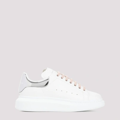 Shop Alexander Mcqueen Sneakers In White Silver