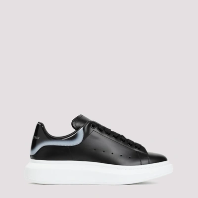 Shop Alexander Mcqueen Oversize Sneakers In Black Black Silver