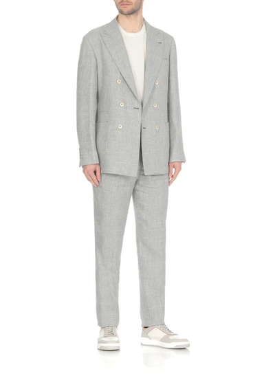 Shop Brunello Cucinelli Suit Grey