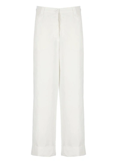 Shop Dries Van Noten Trousers White