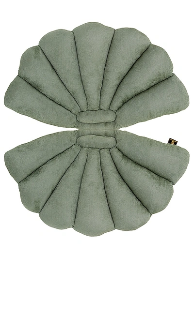 Shop Garden Glory Shell Cushion In Eucalyptus