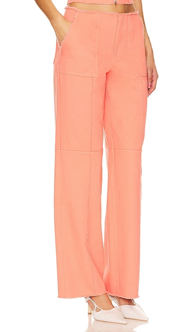Lovers & Friends X Anja Dujakoviä Bruna Pant In Soft Orange