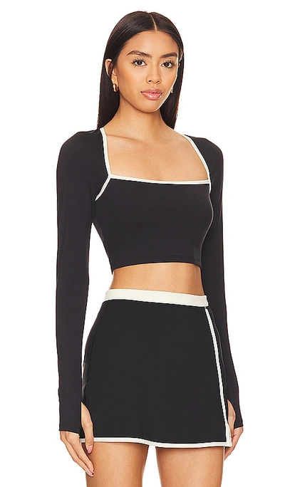 Shop L*space Campbell Top In Black & Cream
