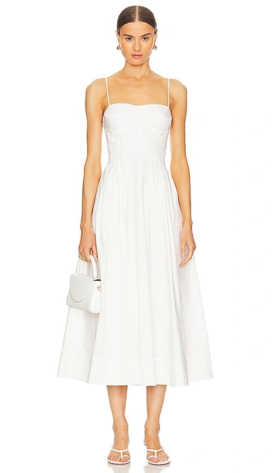 Simkhai Simikhai Kittiya Sleeveless Midi Dress In White