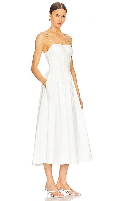 Simkhai Simikhai Kittiya Sleeveless Midi Dress In White