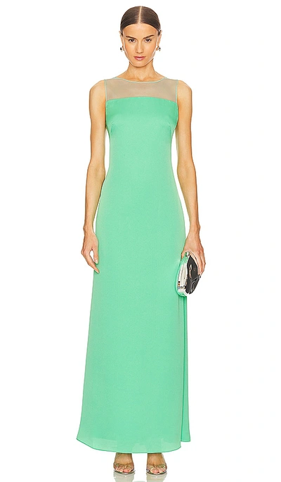 Shop Bcbgmaxazria Sleeveless Cut Out Gown In Green