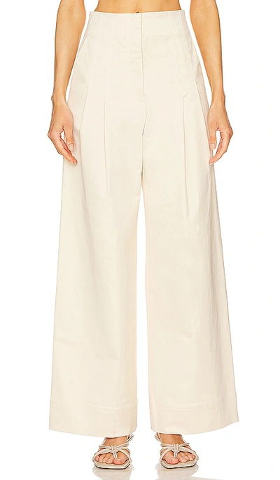 A.l.c A. L.c. Bennett Linen-blend Pant In Beige