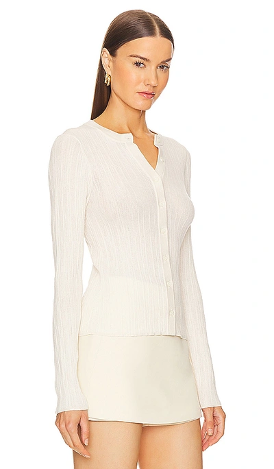 Shop A.l.c Fisher Cardigan Top In White