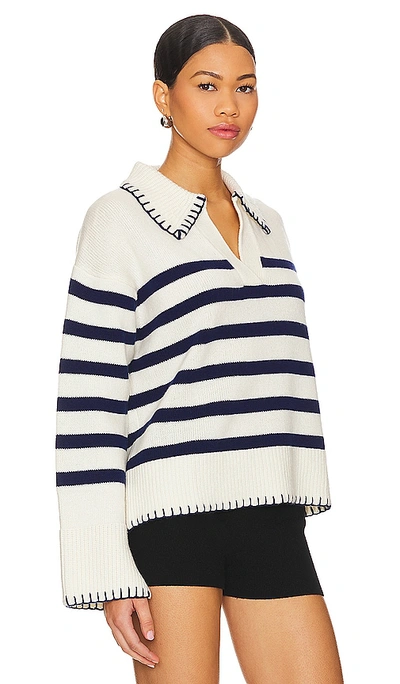 Shop Rails Athena Sweater In Ivory Navy Stripe