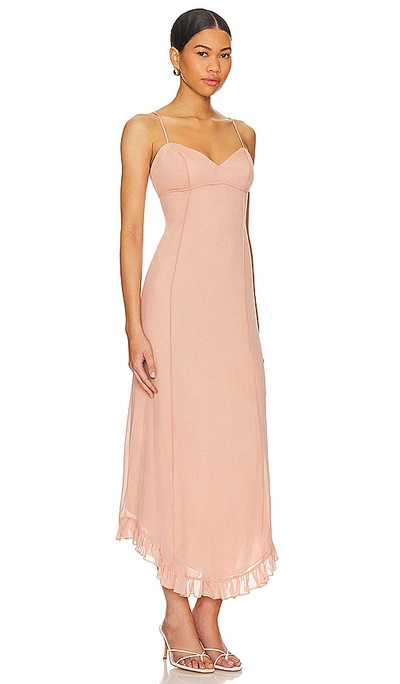 Shop Tularosa Khalani Maxi Dress In Dusty Mauve