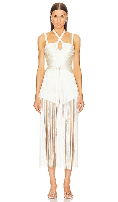 Shop Michael Costello X Revolve Angelica Maxi Top In Ivory