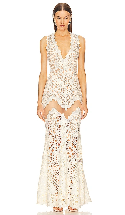 Michael Costello X Revolve Guiliana Gown In Ivory