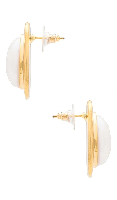 Shop Amber Sceats Pearl Earrings In Gold