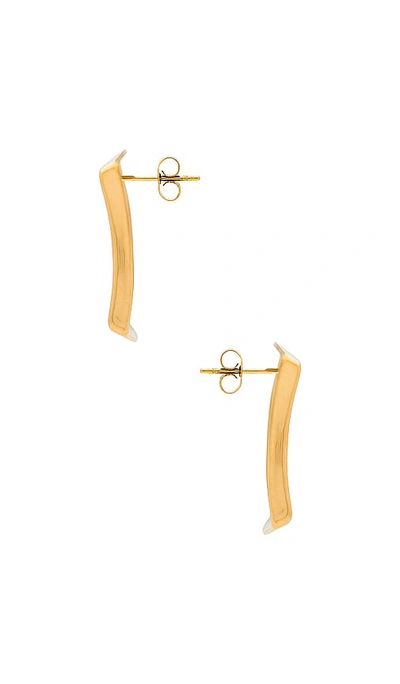 Shop Amber Sceats Square Earrings In Gold