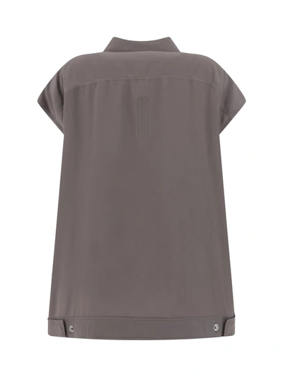 Shop Rick Owens Shirts In Dusty Pink/dust