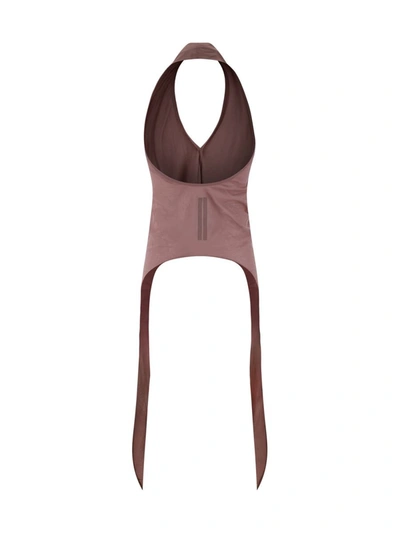 Shop Rick Owens Top In Dusty Pink