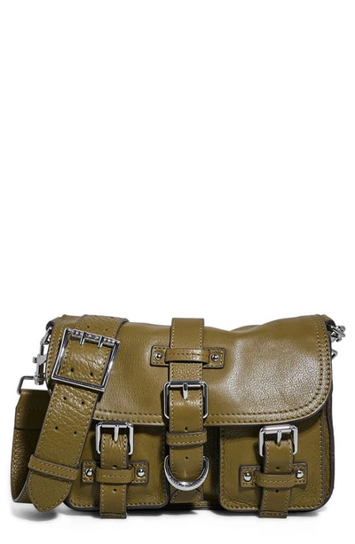 Shop Aimee Kestenberg Saddle Up Leather Crossbody Bag In Soft Olive
