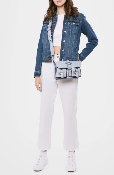 Shop Aimee Kestenberg Saddle Up Leather Crossbody Bag In Breeze Blue